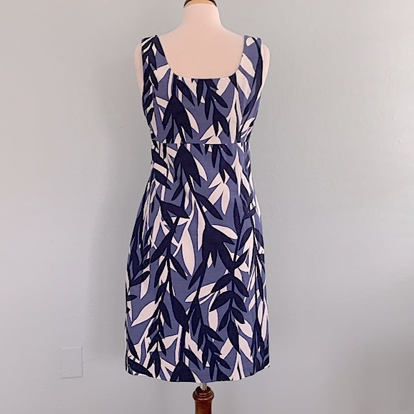 Boden Savannah Leaf Print Sundress 8L - Picture 6 of 9